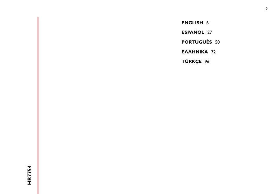 Philips Robot de cocina User Manual | Page 5 / 118