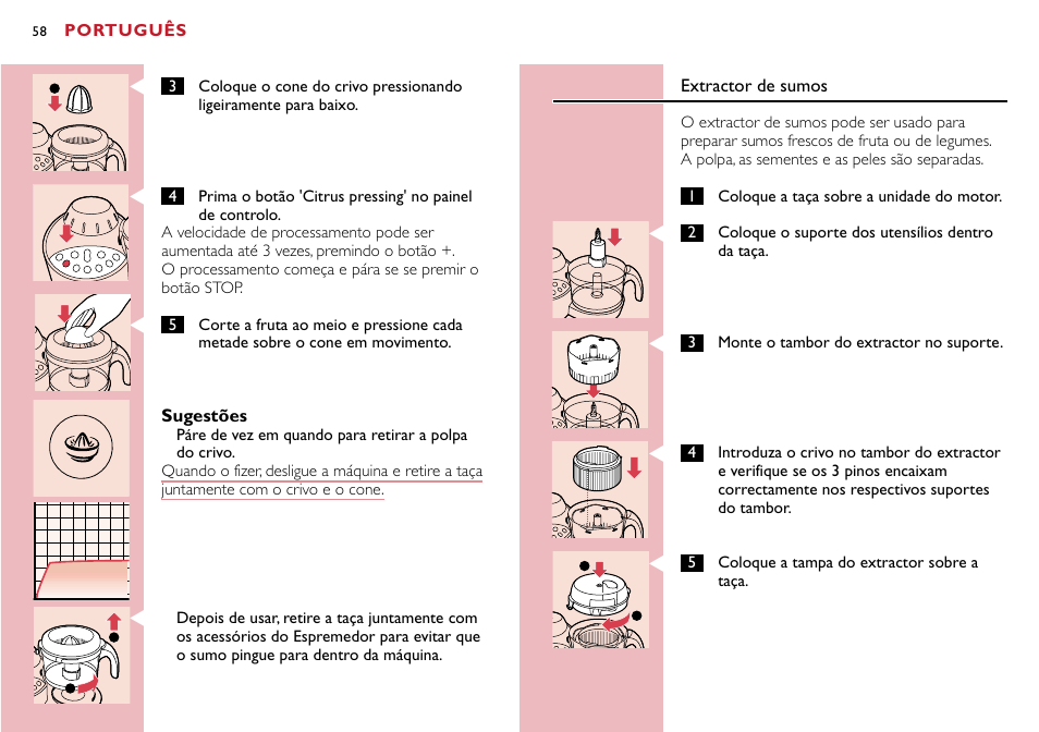 Philips Robot de cocina User Manual | Page 58 / 118