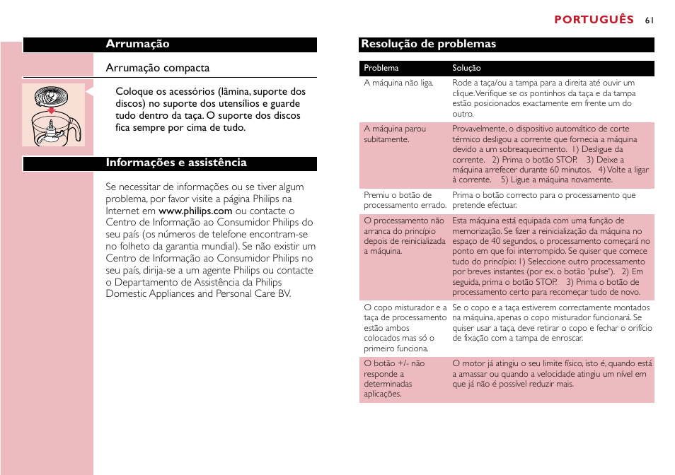 Philips Robot de cocina User Manual | Page 61 / 118