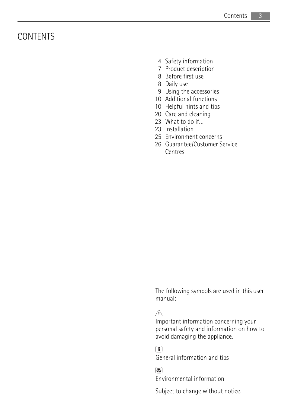 AEG BC3000001 User Manual | Page 3 / 28