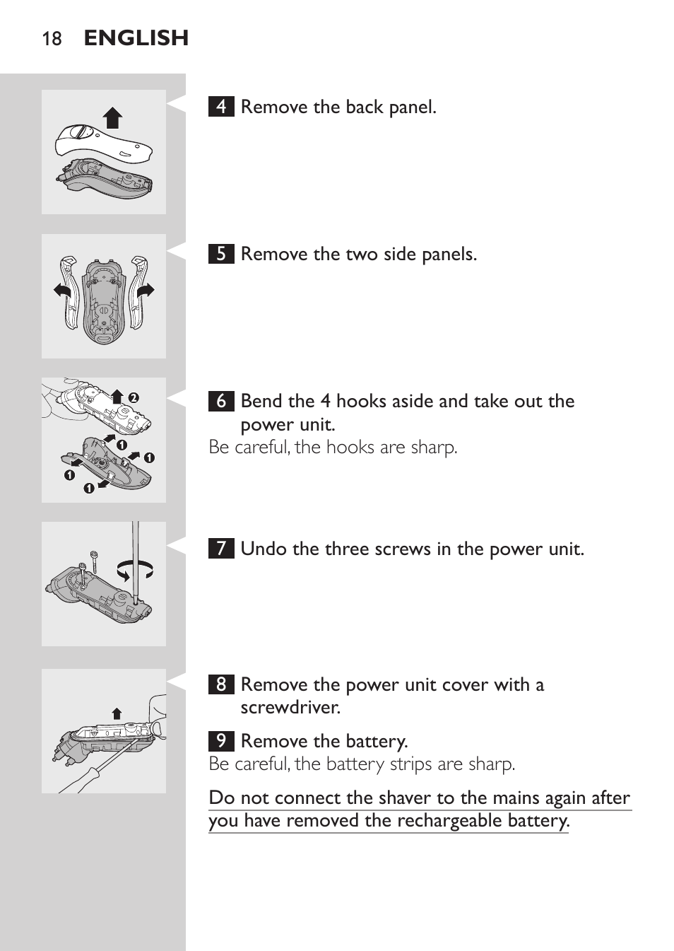 Philips SHAVER Series 3000 Afeitadora eléctrica User Manual | Page 16 / 124