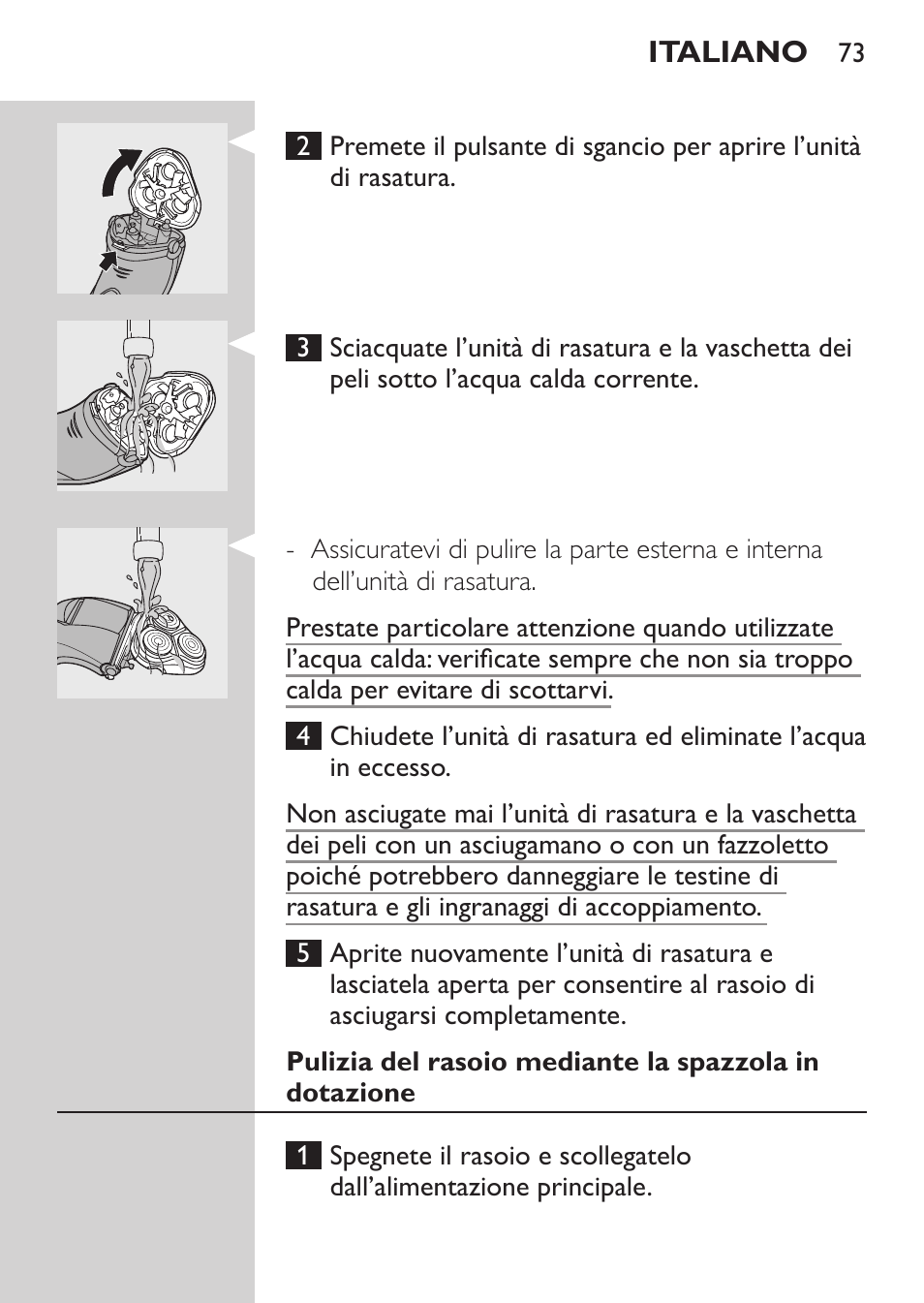 Philips SHAVER Series 3000 Afeitadora eléctrica User Manual | Page 71 / 124