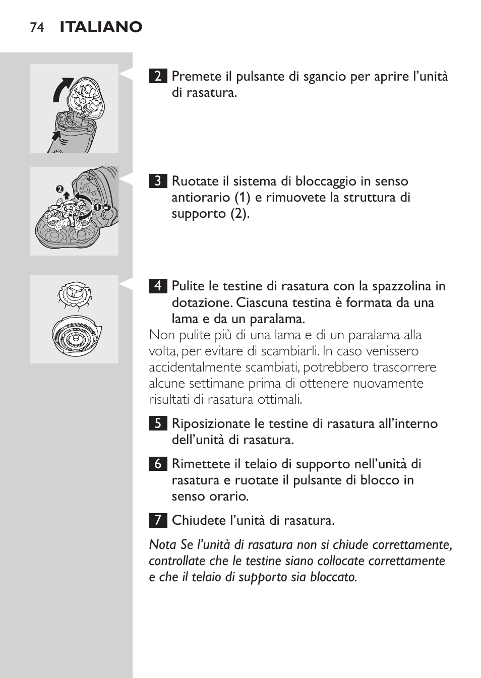 Philips SHAVER Series 3000 Afeitadora eléctrica User Manual | Page 72 / 124