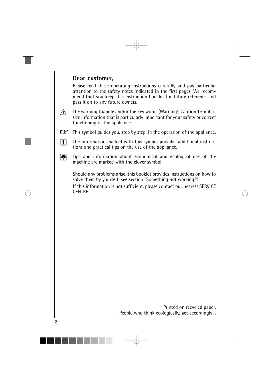 Dear customer | AEG LAVAMAT TURBO 16810 User Manual | Page 2 / 50