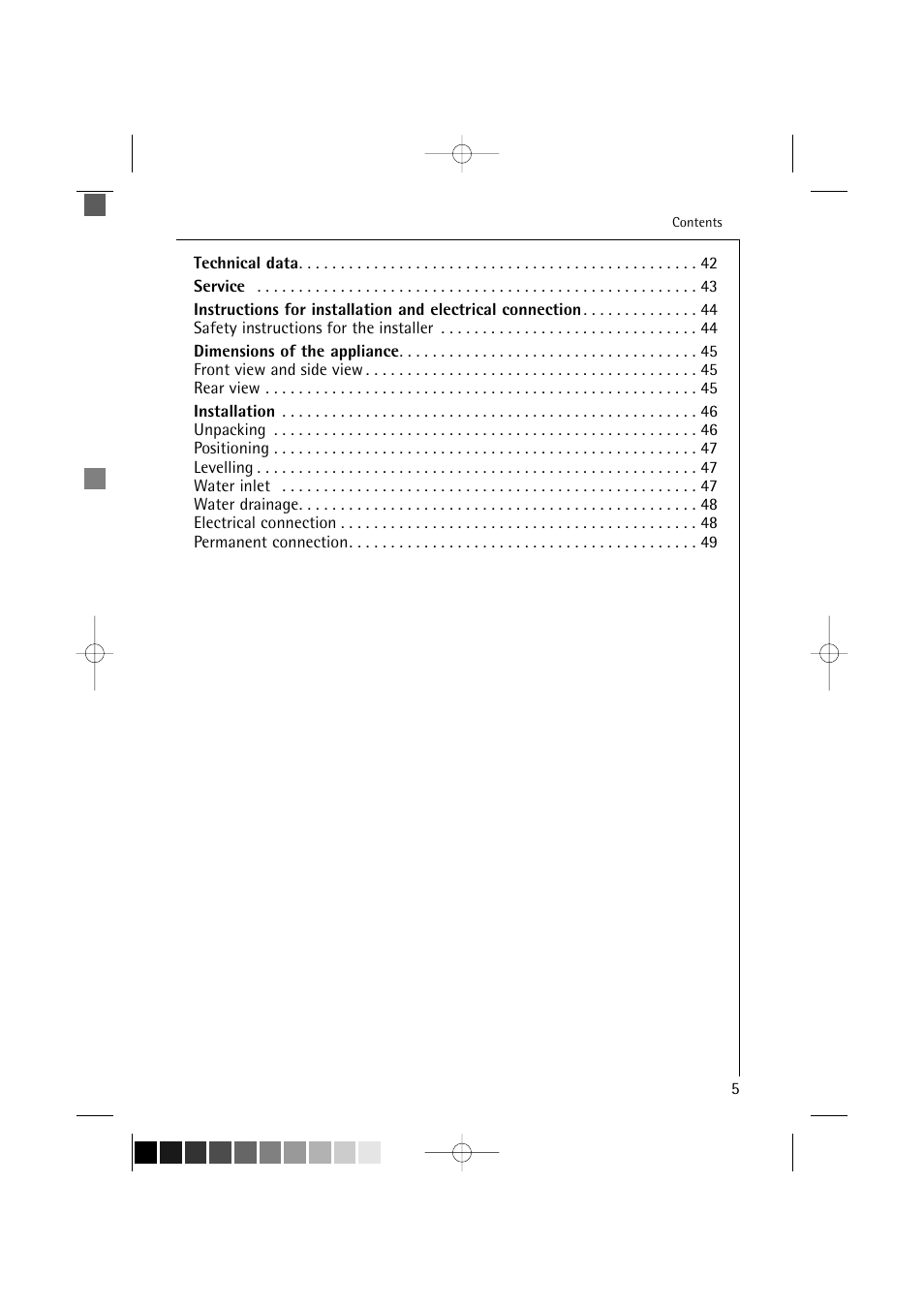 AEG LAVAMAT TURBO 16810 User Manual | Page 5 / 50