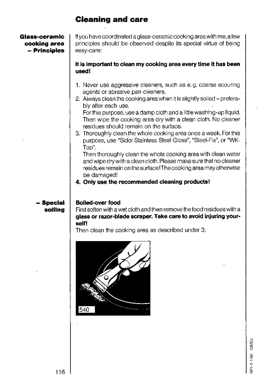 Cleaning and care | AEG 730 E-m User Manual | Page 32 / 41