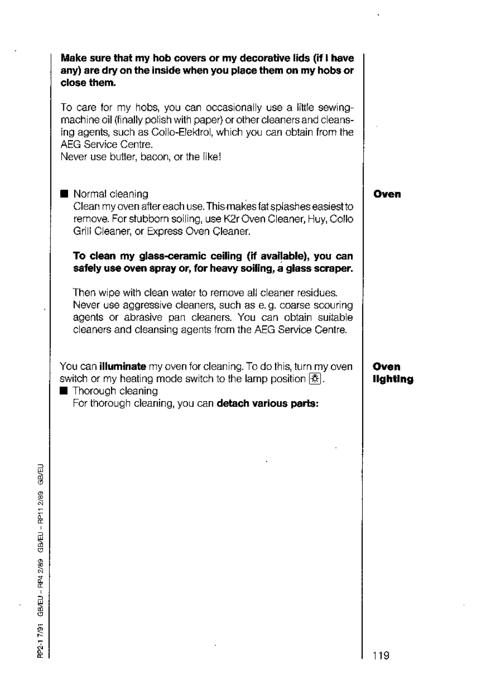 AEG 730 E-m User Manual | Page 35 / 41