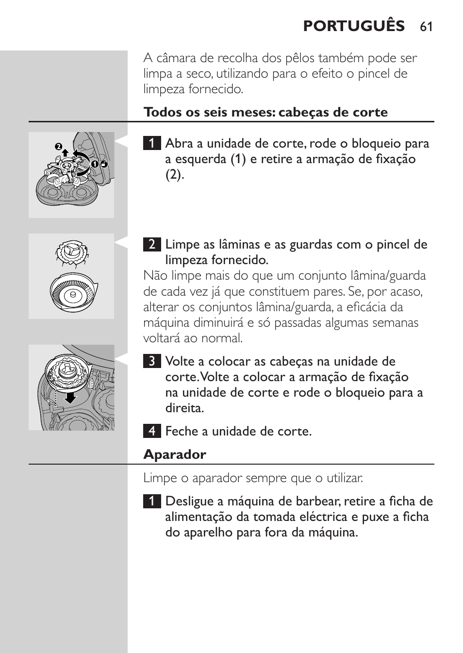 Philips SHAVER Series 3000 Afeitadora eléctrica User Manual | Page 59 / 72