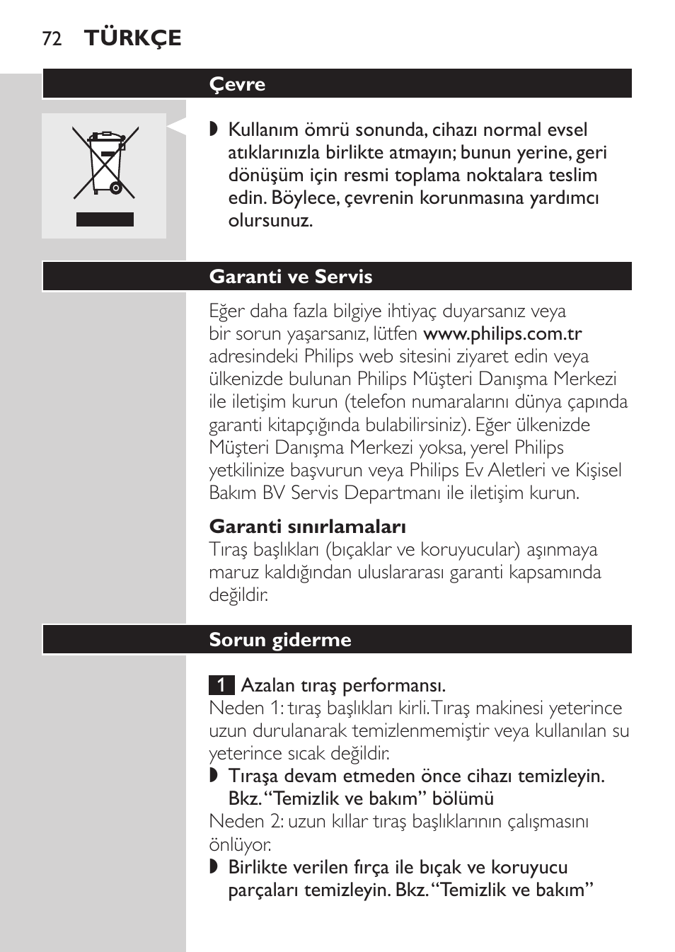 Değiştirme, Aksesuarlar | Philips SHAVER Series 3000 Afeitadora eléctrica User Manual | Page 70 / 72