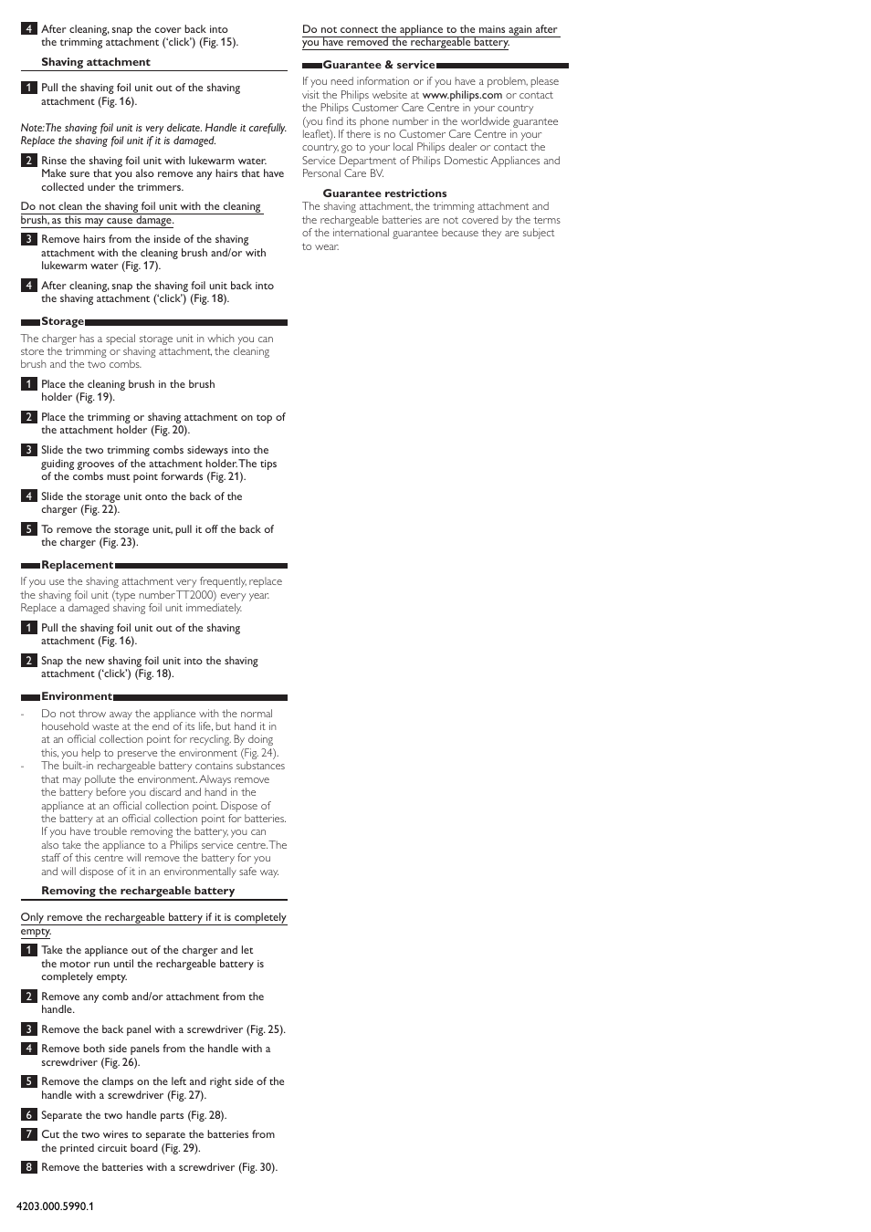 Philips BODYGROOM Series 5000 afeitadora corporal User Manual | Page 3 / 9