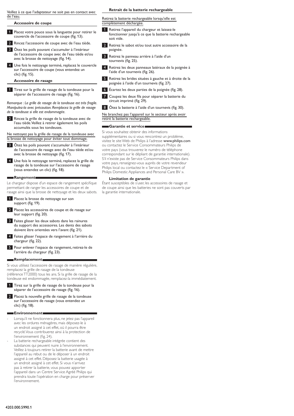 Philips BODYGROOM Series 5000 afeitadora corporal User Manual | Page 7 / 9