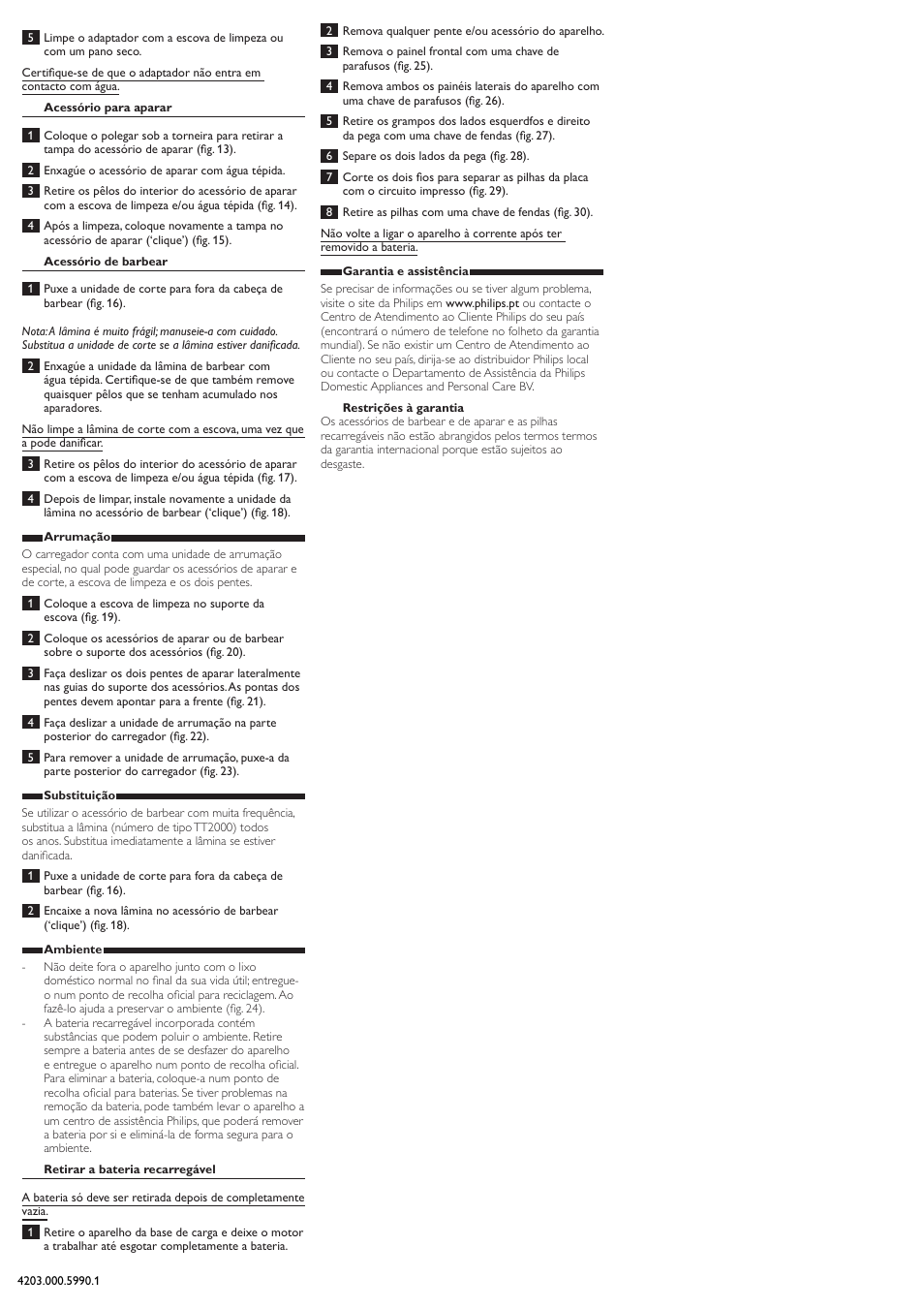 Philips BODYGROOM Series 5000 afeitadora corporal User Manual | Page 9 / 9