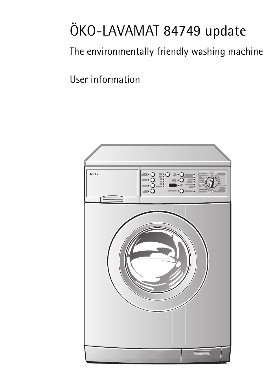 AEG LAVAMAT 84749 User Manual | 60 pages