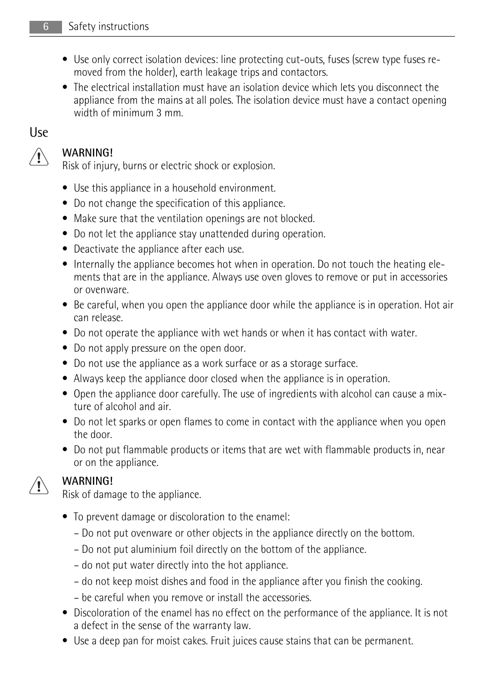 AEG BE7314401 User Manual | Page 6 / 32