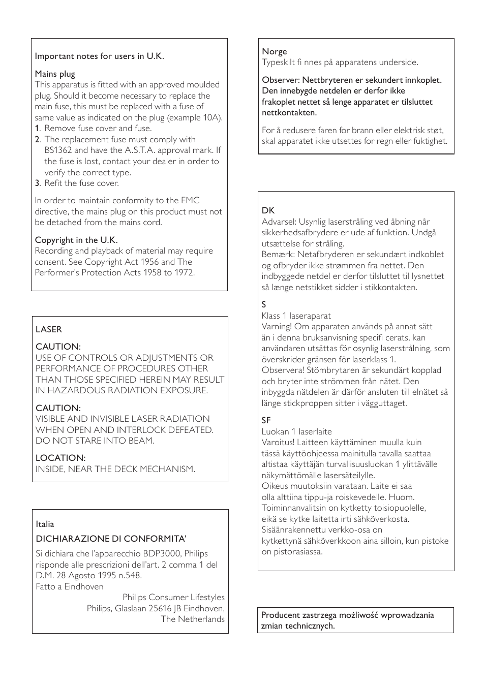 Philips Reproductor de Blu-ray Disc User Manual | Page 2 / 34