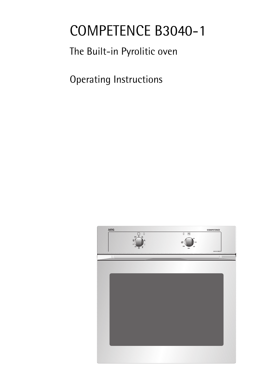 AEG COMPETENCE B3040-1 User Manual | 44 pages