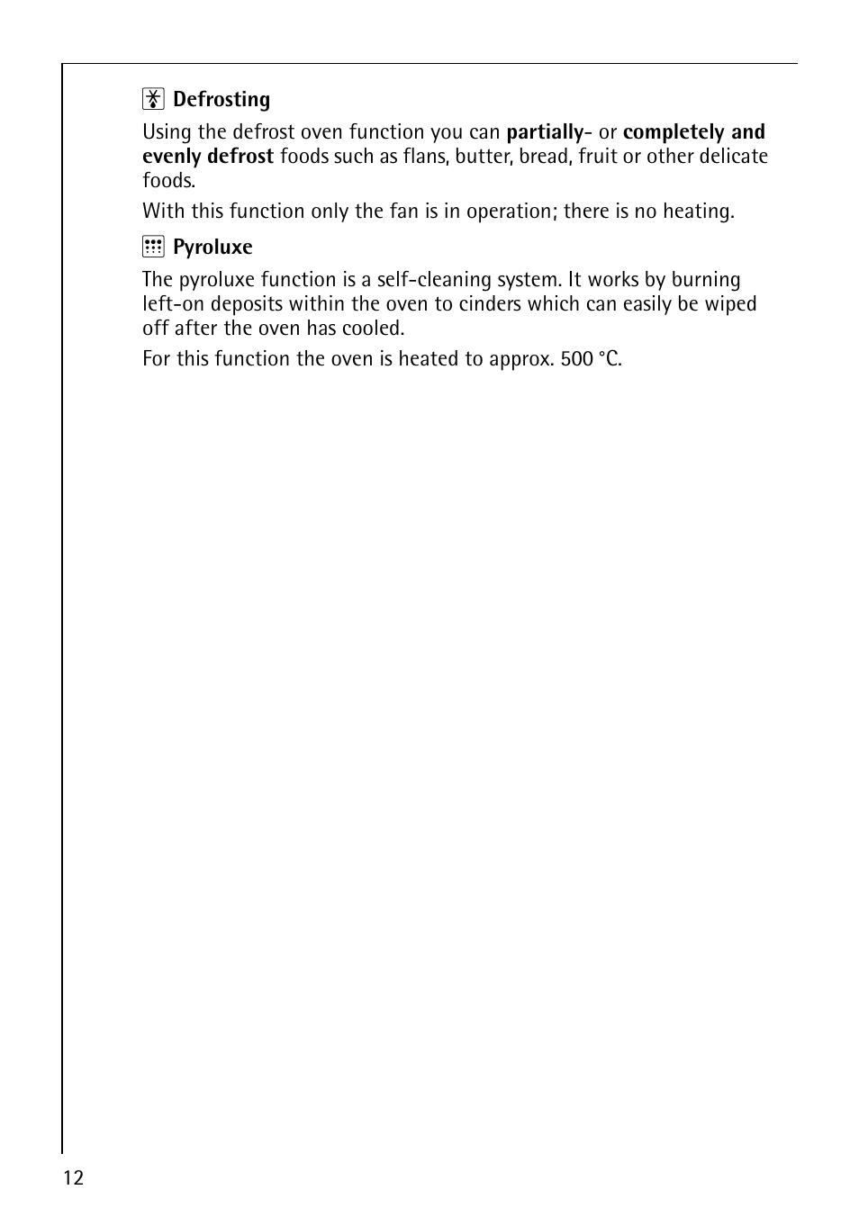 AEG COMPETENCE B3040-1 User Manual | Page 12 / 44