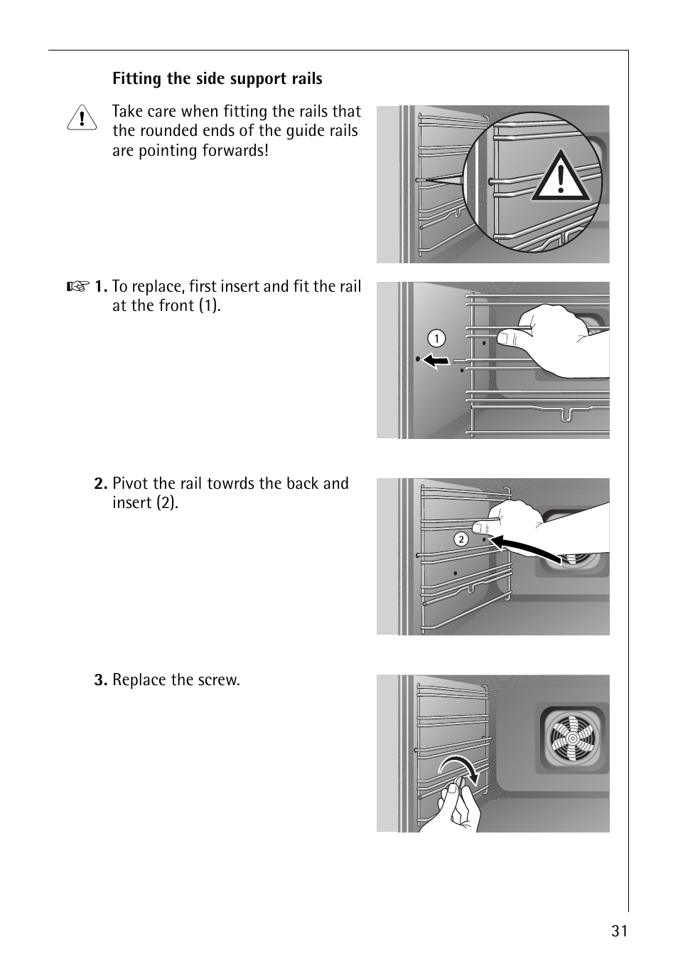 AEG COMPETENCE B3040-1 User Manual | Page 31 / 44