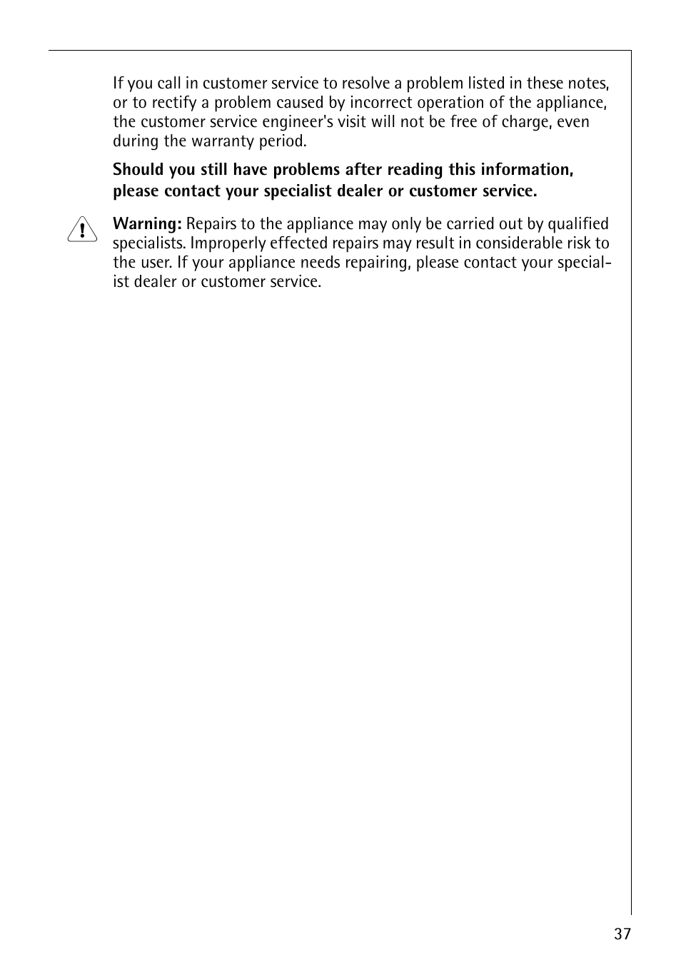 AEG COMPETENCE B3040-1 User Manual | Page 37 / 44
