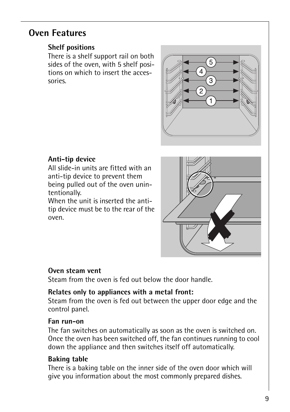 AEG COMPETENCE B3040-1 User Manual | Page 9 / 44