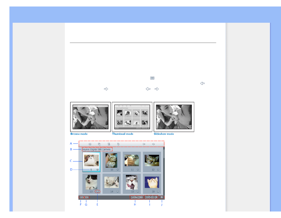 Ver fotos, Disfrute con las fotos | Philips PhotoFrame User Manual | Page 8 / 78