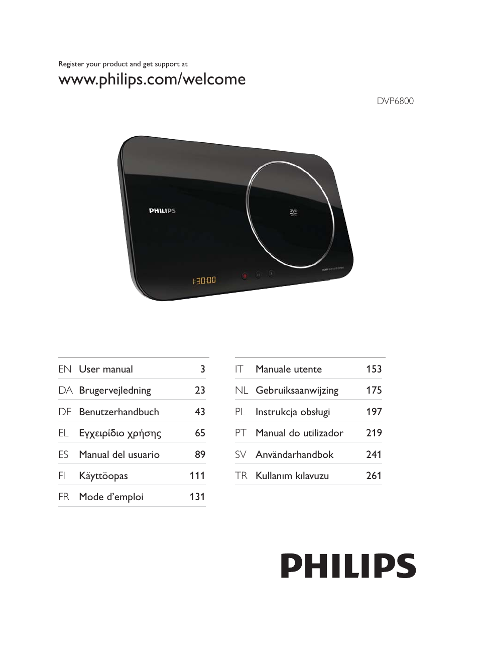 Philips Reproductor de DVD User Manual | 25 pages