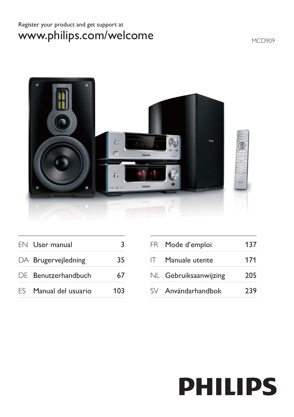 Philips Heritage Audio Sistema Hi-Fi con componentes DVD User Manual | 36 pages