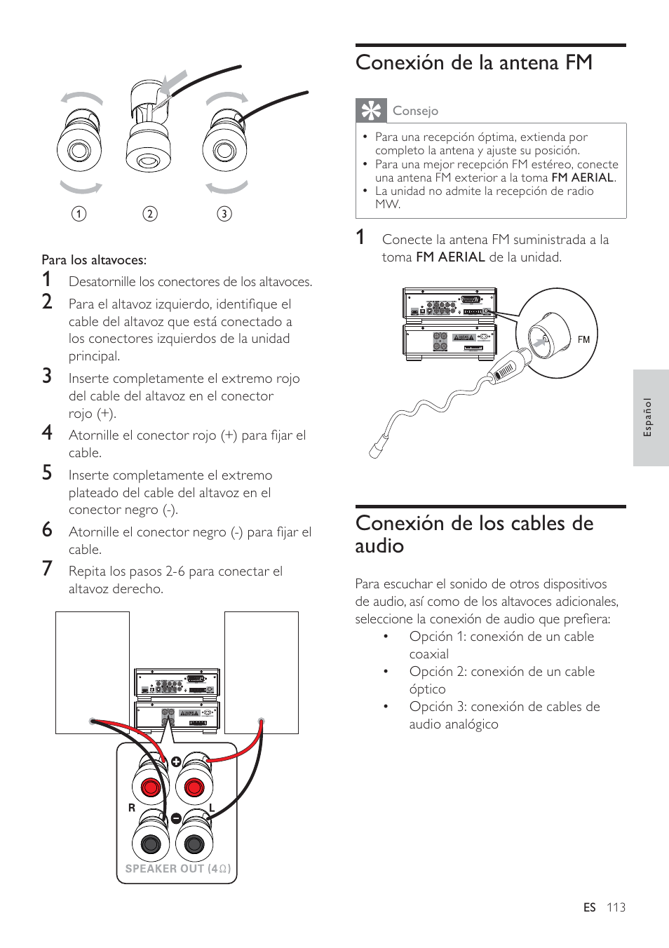 Philips Heritage Audio Sistema Hi-Fi con componentes DVD User Manual | Page 12 / 36