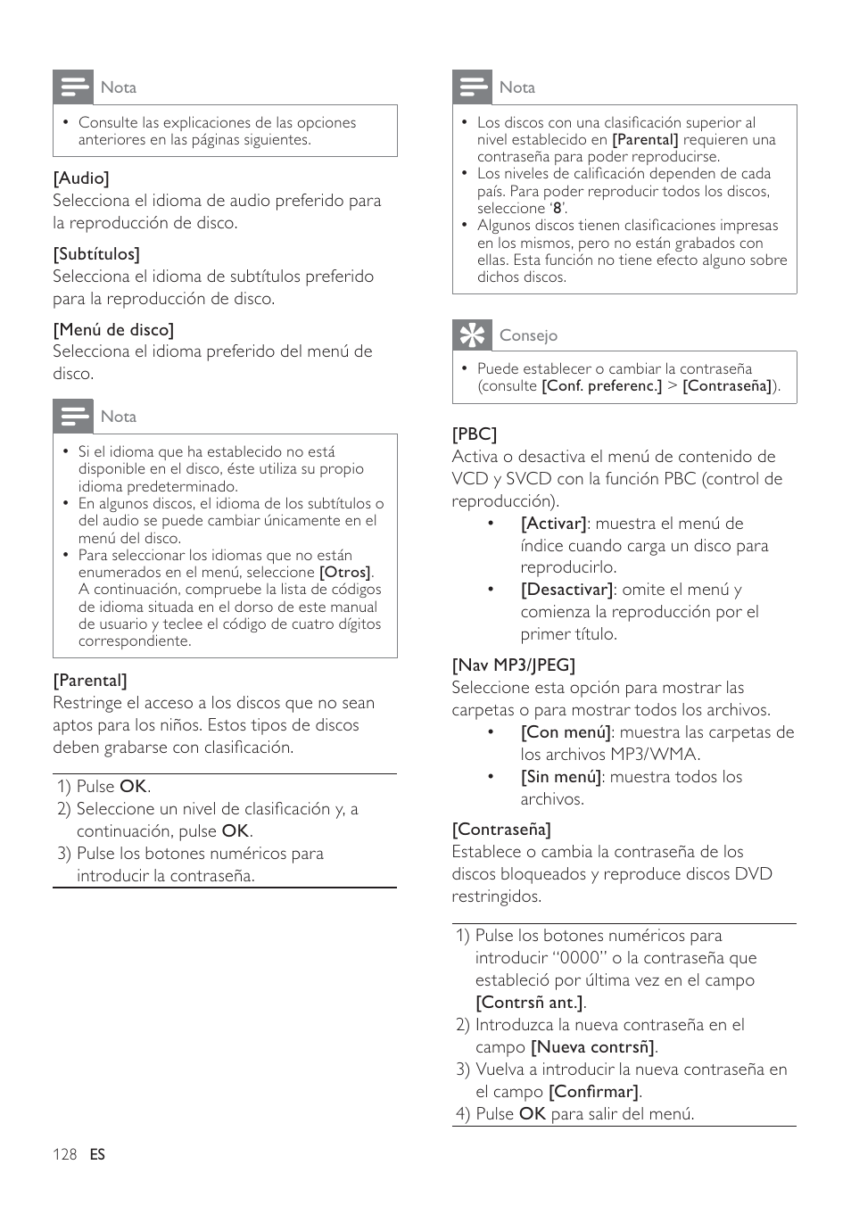 Philips Heritage Audio Sistema Hi-Fi con componentes DVD User Manual | Page 27 / 36
