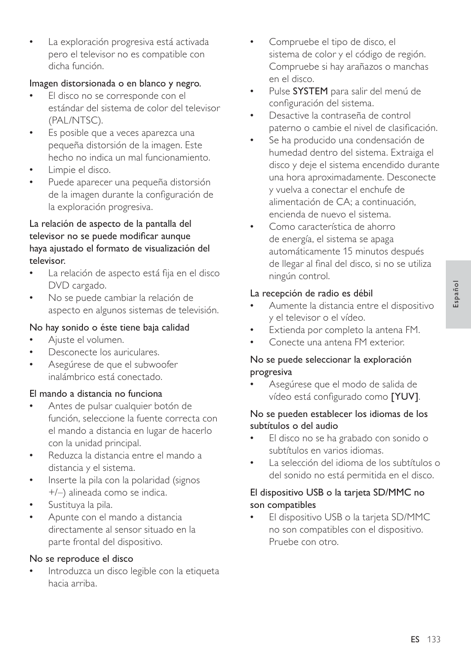 Philips Heritage Audio Sistema Hi-Fi con componentes DVD User Manual | Page 32 / 36