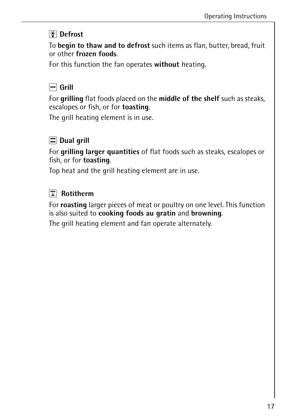 AEG COMPETENCE E4100-1 User Manual | Page 17 / 68