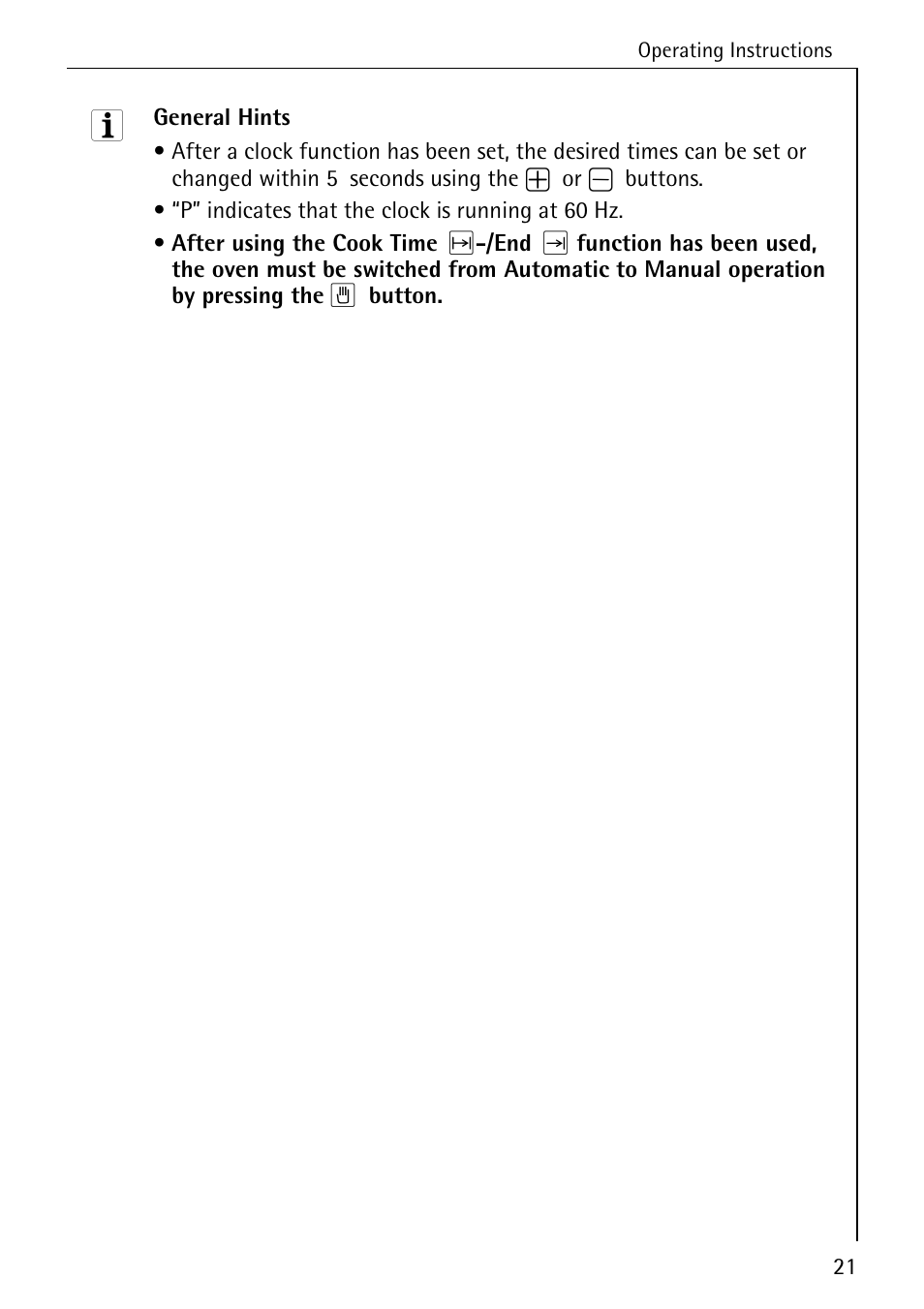 AEG COMPETENCE E4100-1 User Manual | Page 21 / 68