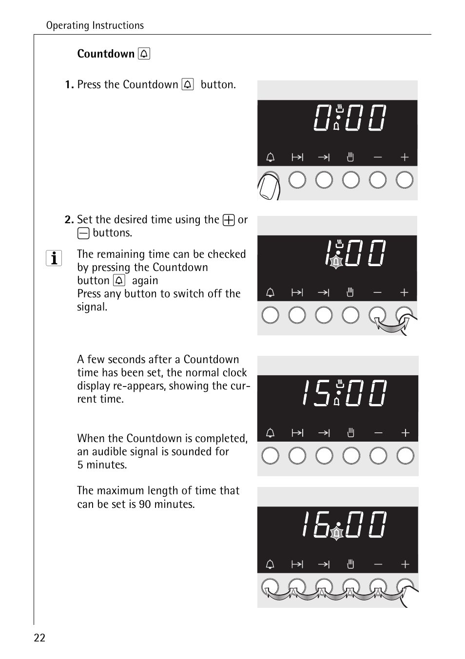 AEG COMPETENCE E4100-1 User Manual | Page 22 / 68