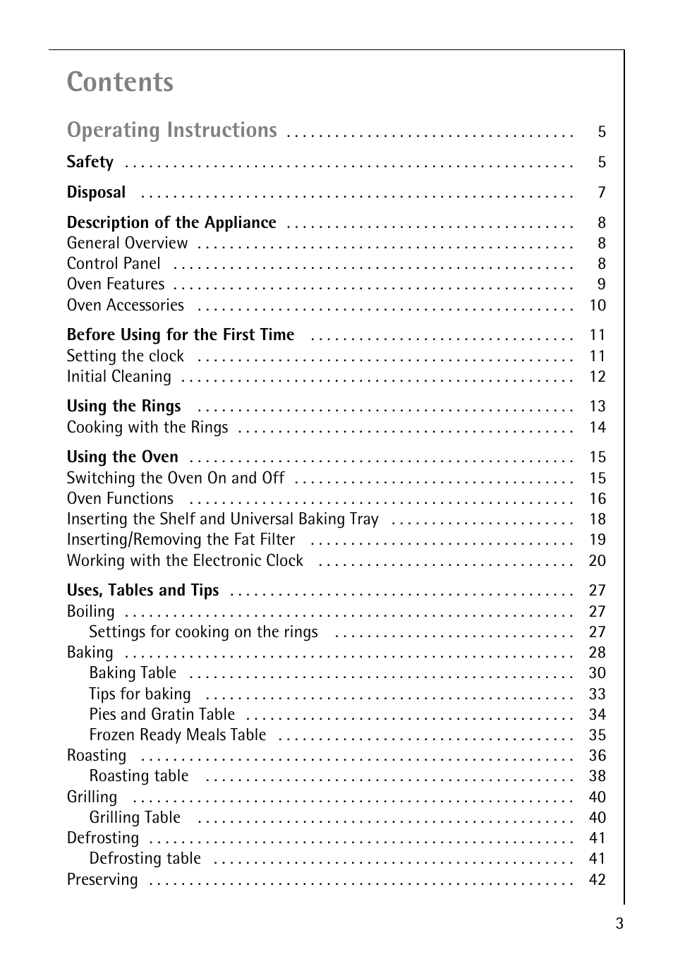 AEG COMPETENCE E4100-1 User Manual | Page 3 / 68