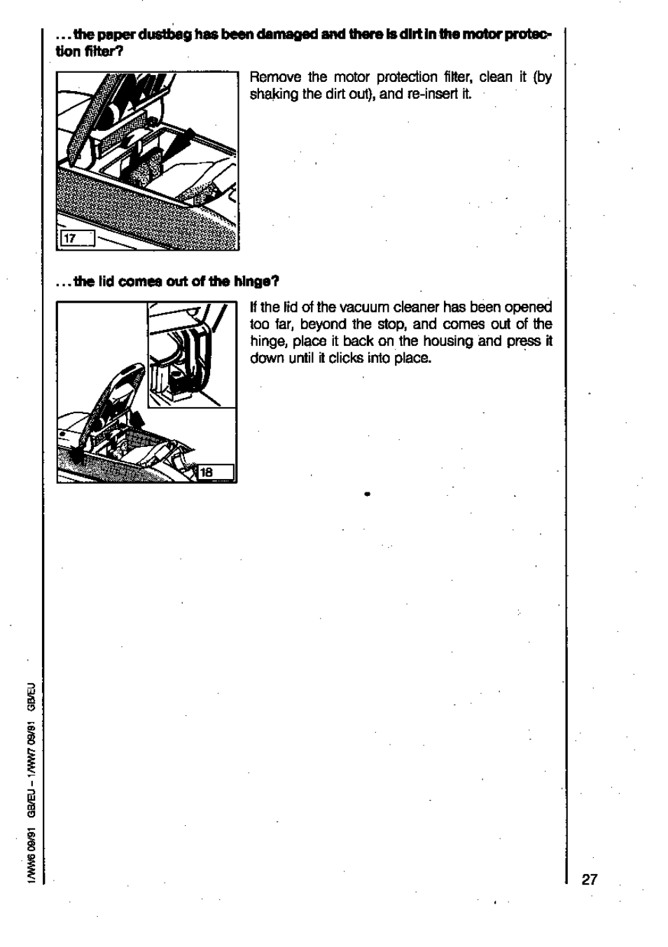 AEG VAMPYR 731I User Manual | Page 13 / 16