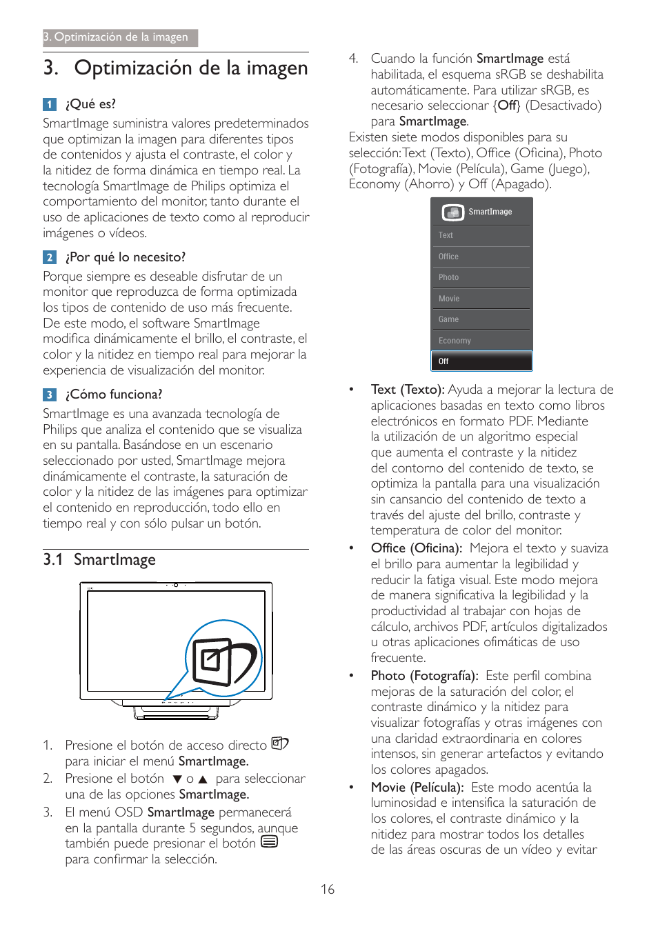 2swlpl]dflyqghodlpdjhq, 1 6pduw,pdjh | Philips Smart All-in-One User Manual | Page 18 / 45