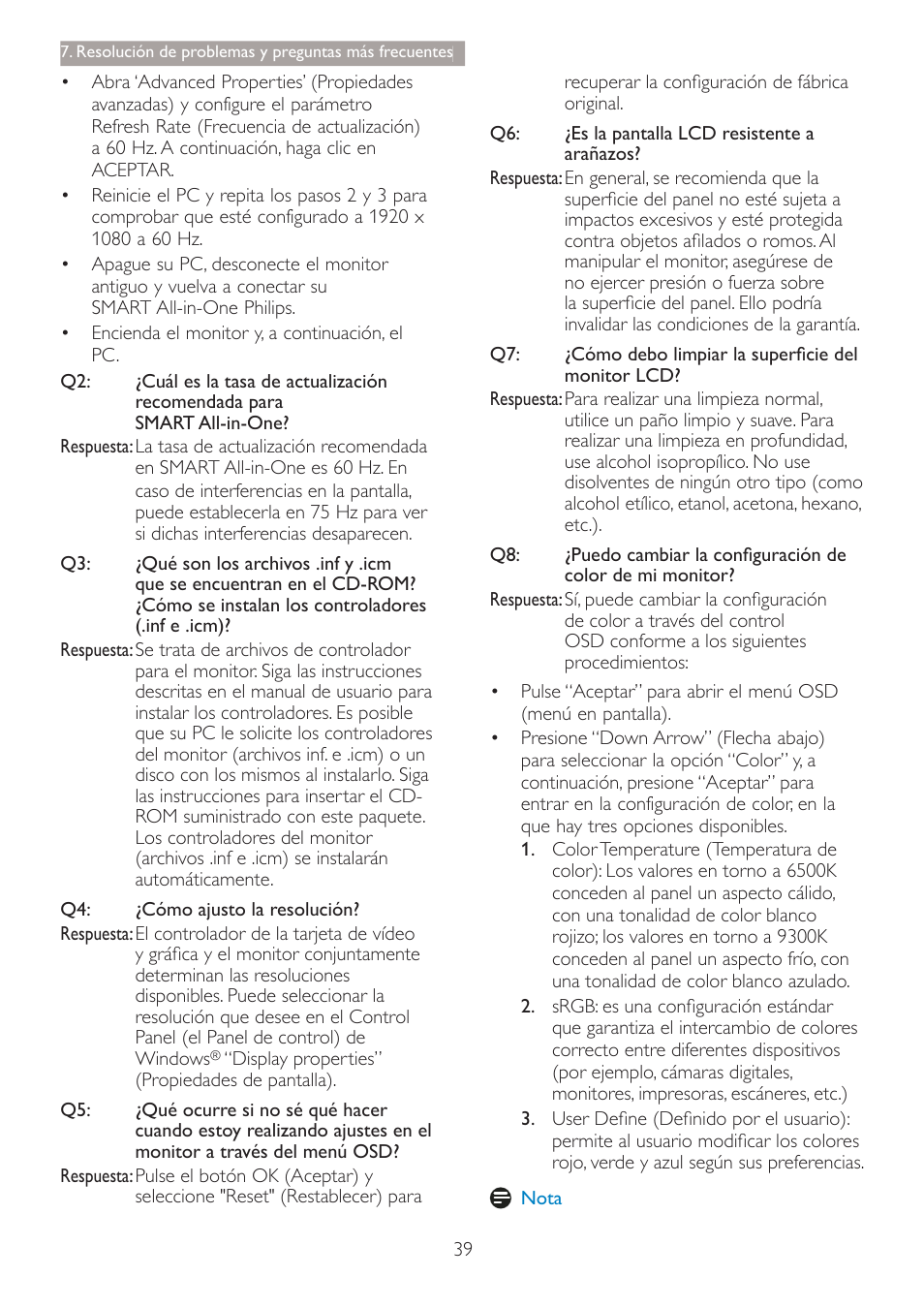 Philips Smart All-in-One User Manual | Page 41 / 45