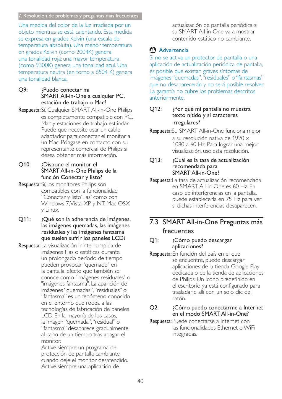 Philips Smart All-in-One User Manual | Page 42 / 45