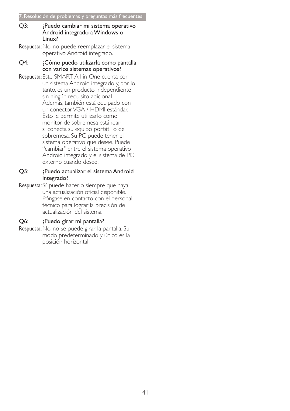 Philips Smart All-in-One User Manual | Page 43 / 45