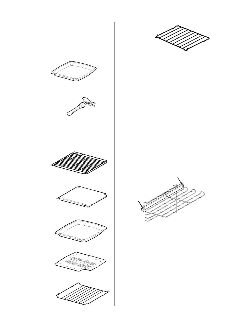 Grill and oven furniture, Telescopic runners | AEG D4100-1 User Manual | Page 6 / 48