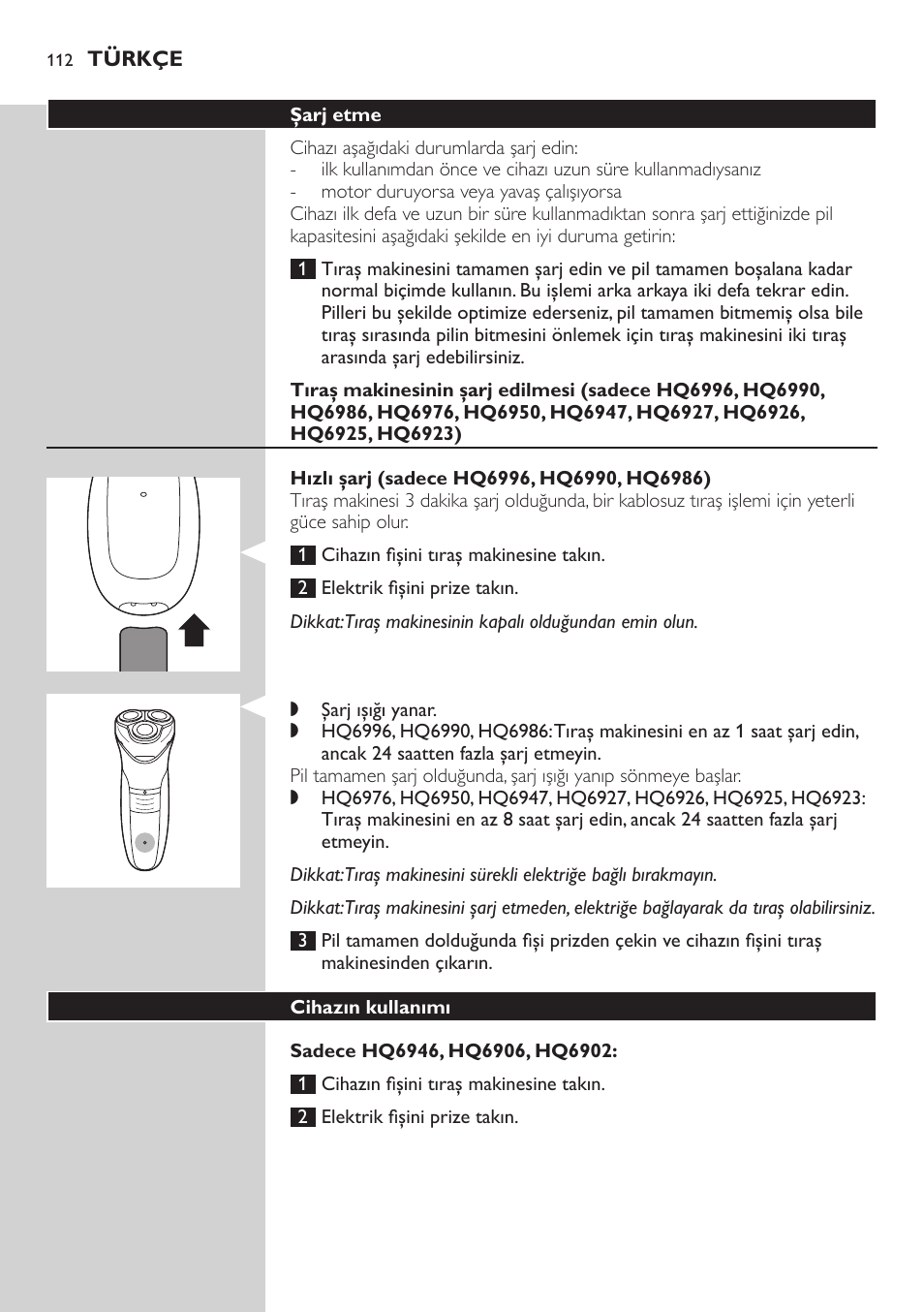 Philips SHAVER Series 3000 afeitadora eléctrica en seco User Manual | Page 112 / 120