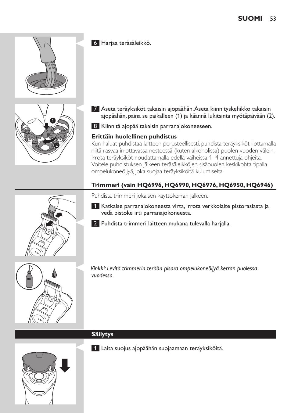 Philips SHAVER Series 3000 afeitadora eléctrica en seco User Manual | Page 53 / 120