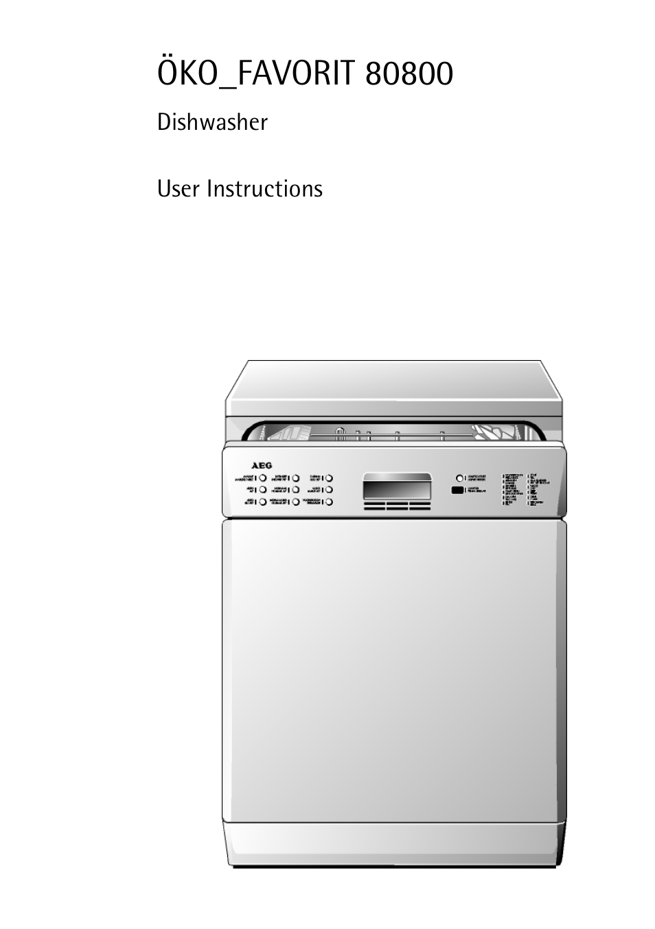 AEG KO_FAVORIT 80800 User Manual | 48 pages