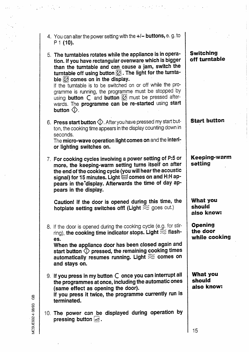 AEG MICROMAT 135 User Manual | Page 15 / 36