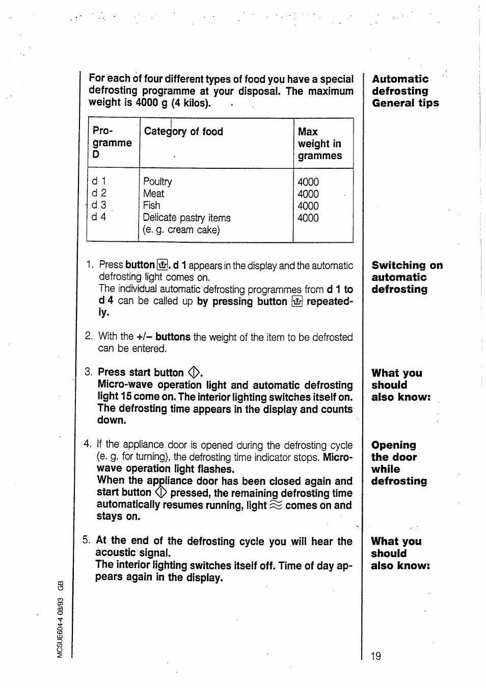 AEG MICROMAT 135 User Manual | Page 19 / 36