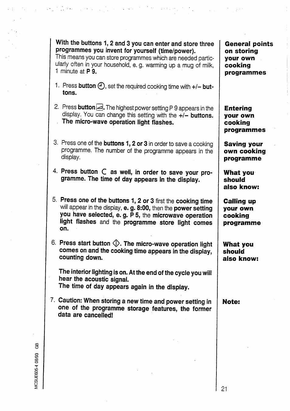 AEG MICROMAT 135 User Manual | Page 21 / 36
