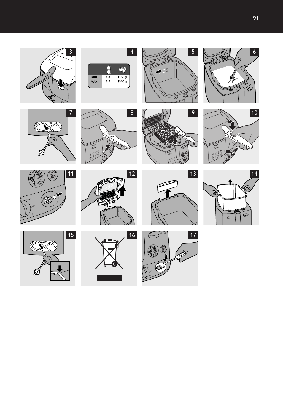 Philips Freidora User Manual | Page 91 / 92