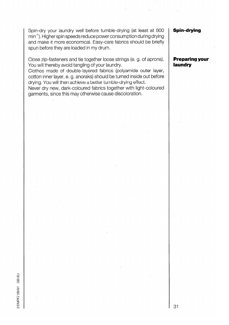 AEG LAVATHERM 3200 User Manual | Page 9 / 23