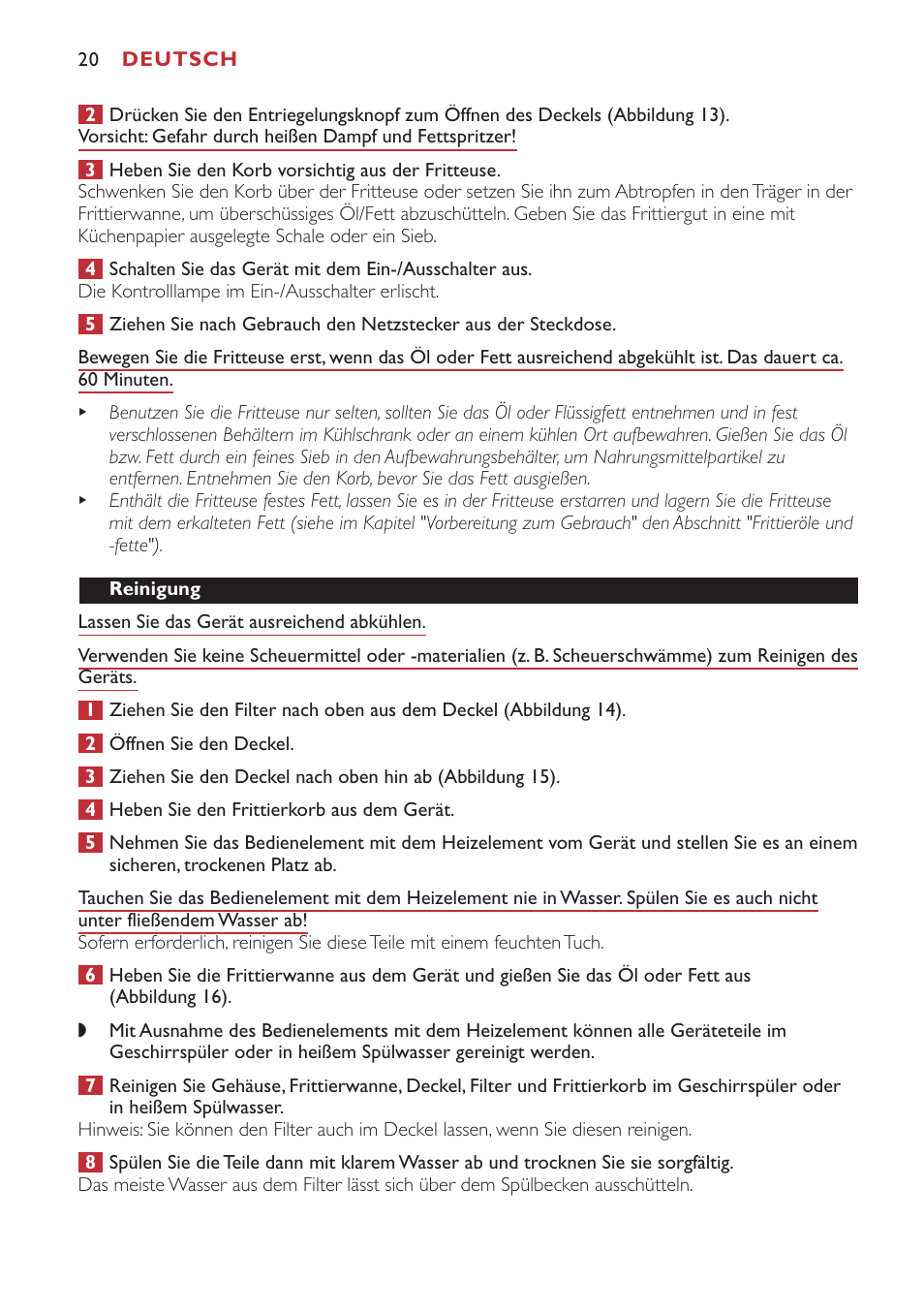 Philips Freidora User Manual | Page 20 / 80
