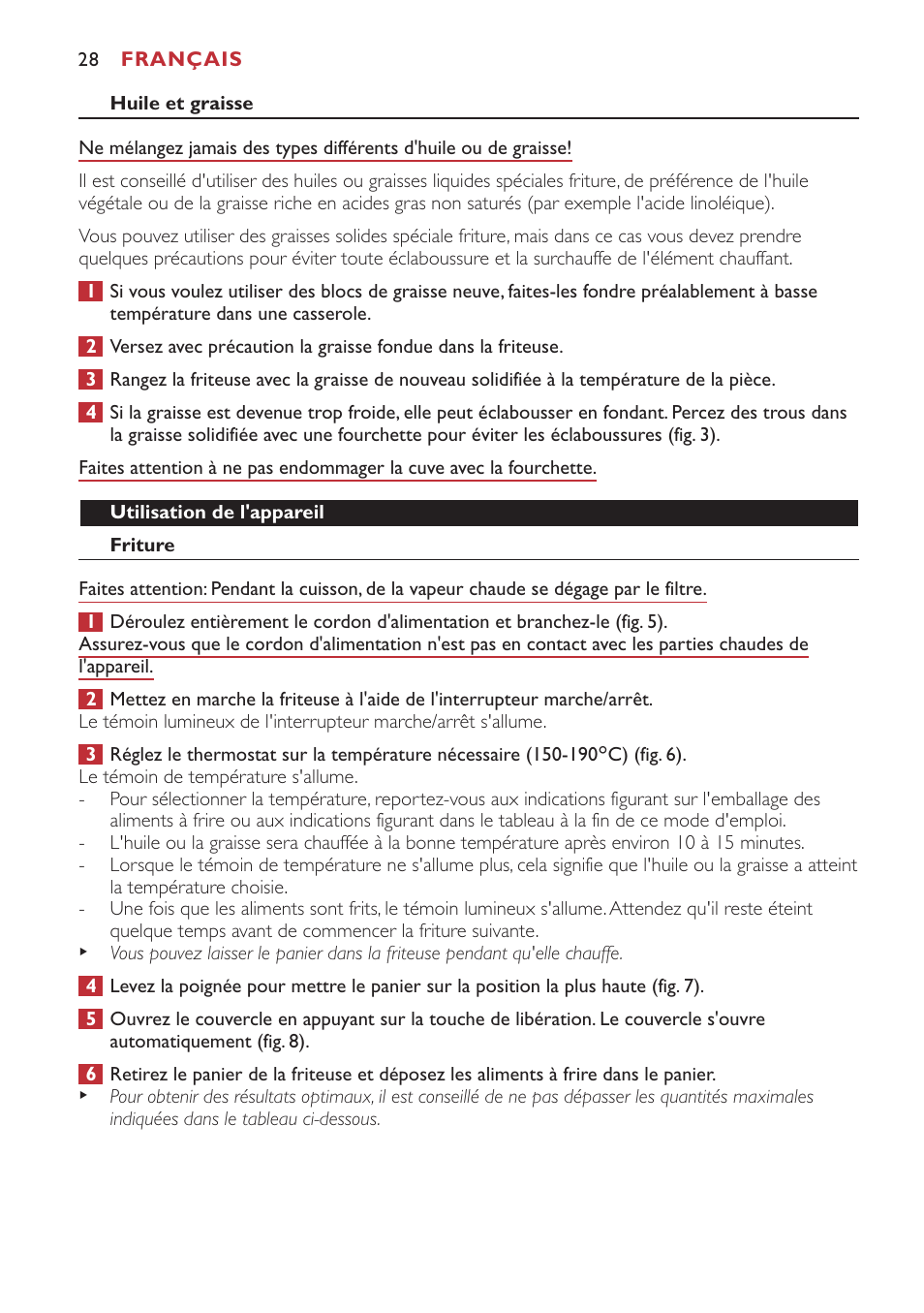 Philips Freidora User Manual | Page 28 / 80